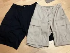 フリークスストア　カーゴショートパンツ 黒 ベージュ 2点セット