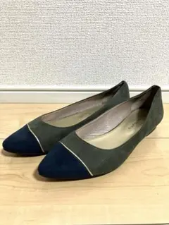 美品⭐︎ORiental TRaffic パンプス 23.5cm グリーンネイビー