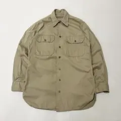 40〜50s US ARMY コットン マチ付き チノシャツ ヴィンテージのサムネイル