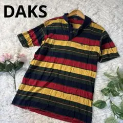 DAKS ダックス　ボーダー　ポロシャツのサムネイル