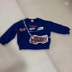 TOMICA トレーナー ネイビー 車プリント