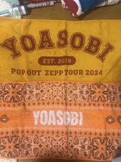 YOASOBI アリーナツアー電光石火 フェイスタオル（ブラック） - メルカリ
