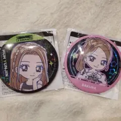 LE SSERAFIM ルセラフィム のすたるぽっぷ ホログラム缶バッジ