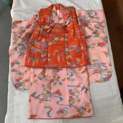 七五三　3歳女児　着物セット　着物　長襦袢　被布　草履　バック