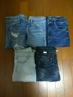 American Eagle スキニーデニム 5本セット ヤリラフィーのサムネイル
