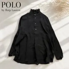 現行品 極美品 雑誌掲載】ルフィル ハイネックシアーボイルブラウス