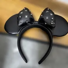 ブラックミニーマウス風カチューシャ