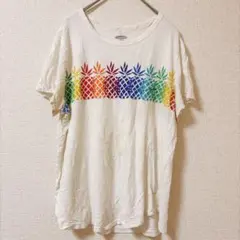 OLD NAVY パイナップル柄 半袖Tシャツ ホワイト Lのサムネイル