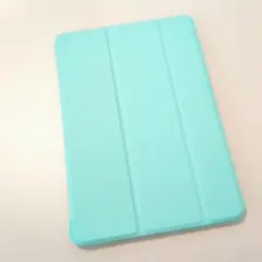iPadケース ミントグリーン 三つ折り スタンド機能 ハニカム構造 耐衝撃