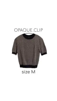 【美品】OPAQUE.CLIP 半袖ニット 38 M