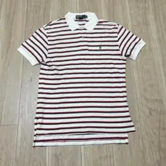 ポロ ラルフローレン ポロシャツ ボーダー ワンポイント M 半袖 カジュアル