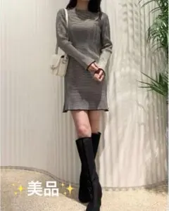 ✨️美品✨️SNIDEL スナイデル ニットミニワンピース SWNO221082