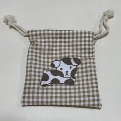 ミッフィー タイトーくじ F賞 巾着 巾着ポーチ わんわん 犬