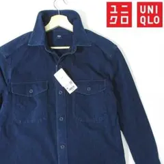 新品未使用■デニムジャージーオーバーシャツ　ユニクロ　シャツジャケット　メンズ