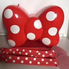 ミニーちゃん リボン ポップコーンバスケット