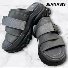 未使用品　JEANASIS ベルトクリアソールサンダル　Mのサムネイル