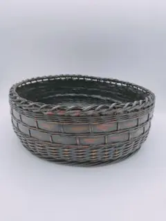 炭斗　唐物　年代物　漆塗 縁唐草文様　傷汚れ 炭斗 唐物 年代物 漆塗 縁唐草文様 傷汚れ | Mercari