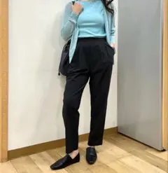 UNIQLO ブラック プリーツ イージーパンツ S
