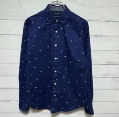 あ*ん様 NAUTICA 総柄 長袖シャツ　ヨット柄　クラシックフィット　ストレ
