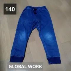 GLOBAL WORK デニム風ロングパンツ 140のサムネイル