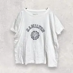 サマンサモスモスブルー Tシャツ カットソー M相当 白 半袖 プリント