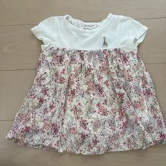 Sophie la girafe 花柄Tシャツ