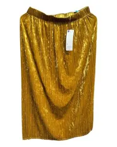 GU イエロープリーツスカート XL