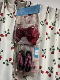 浴衣 帯 下駄 3点セット ピンク 花柄 - メルカリ