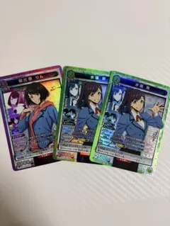 ユニオンアリーナ 俺だけレベルアップな件 紫 向坂雫 エシル 朝比奈りん セット ユニオンアリーナ 俺だけレベルアップな件 朝比奈りん 向坂雫 SR
