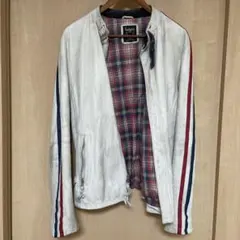 期間限定値下げ　美品　レア　Schott シングルライダースジャケット ホワイト 2026年最新】SCHOTT カラー：ホワイト系 メンズ シングルライダースの