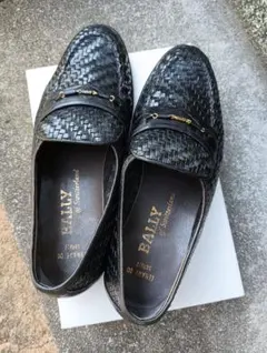 BALLY 黒 メッシュローファー 7Fのサムネイル