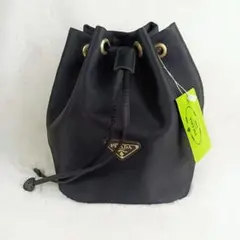 PRADA 巾着 ポーチ ブラック