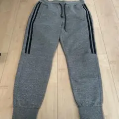グレー サイドストライプ ロングパンツ