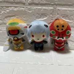 シン・エヴァンゲリオン劇場版　ラウンドワンコラボ ぬいぐるみ　3体セット