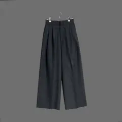 ATON 01 WOOL TROPICAL | WIDE EASY PANTS