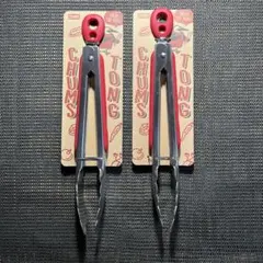 チャムス CHUMS トング TONG レッド　バーベキュー　２個セットのサムネイル