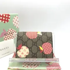 正規品　新品同様　グッチ財布　グッチGGスプリーム　グッチレザー　グッチりんご