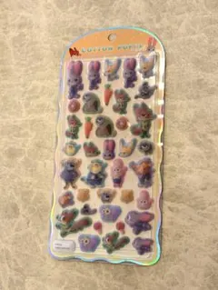 ズートピア　コットンパフィーシール　正規品　ボンボンドロップシール