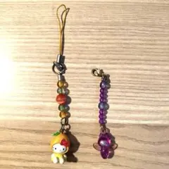 ご当地キティ　 ストラップ、キーホルダー2個セット