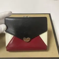 015.Paul Smith 三つ折り財布 黒/赤/白