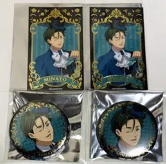 キンプリ　鷹梁 ミナト　箔押し　缶バッジ　アニカフェ　プリズムバニー　4点セット