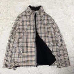 美品】バーバリーゴルフ ブルゾンジャンパー ノバチェック ネイビー M