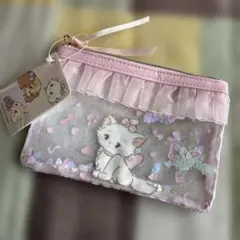 新品未開封品 ディズニーストア おしゃれキャット マリーキャットデザインポーチ