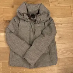 BEAMS HEART フード付きダウンジャケット サイズ0 グレー