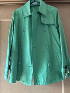 テチチ　グリーン ダブルブレスト コート M