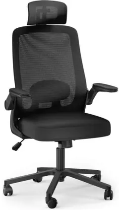 72 オフィスチェア 椅子 メッシュ ハイバック リクライニング フットレスト付