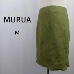 MURUA　ニットスカート　M　オリーブグリーン　裏地付　MARK STYLERのサムネイル