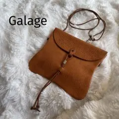 限定セール　galage ガラージュ　レザー　ポシェット　ショルダー