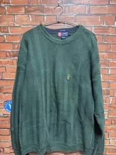 CHAPS RALPH LAUREN ダークグリーン ニットセーター L