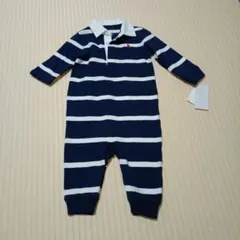 Ralph Lauren ストライプロンパース 0-3ヶ月